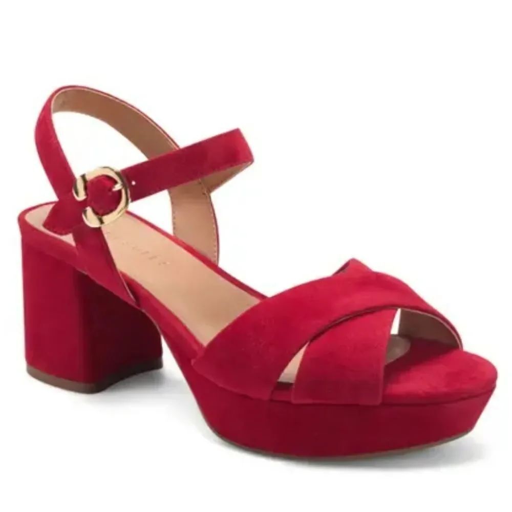 BRAND NEW ANDREA CRISSCROSS ADJUSTABLE BUCKLE ANKLE STRAP OPEN TOE SANDAL G1